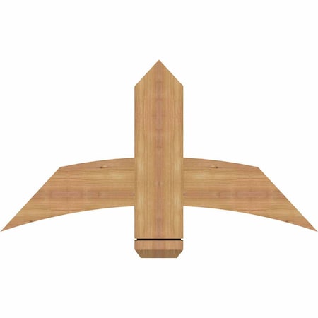 Ekena Millwork Bellingham Timber Gable Bracket, Western Red Cedar, 36"W x 19"H x 1 1/2"D x 5 1/2"F, 13/12 Pitch GBW036X19X0206BEL00SWR